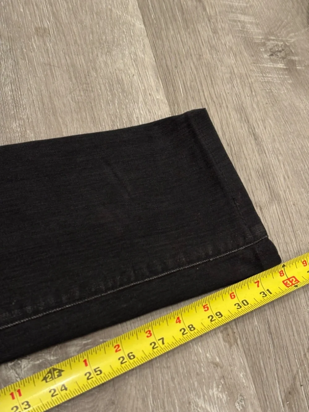 Saint Laurent Paris Jeans Mens 32X32 Slim Black Distressed Denim D02 M/SK-LW